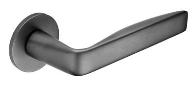 DND handles DND Viva! deurkruk op rond rozet - PVD gun metal