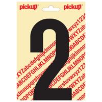 Plakcijfer Nobel 150mm zwart 2 - thumbnail