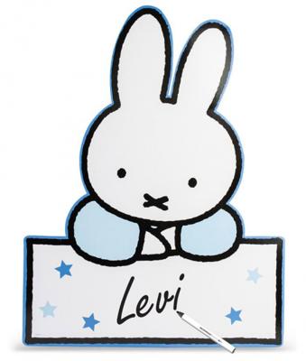 Geboortebord Nijntje Baby Blauw - 60 cm