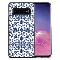 Samsung Galaxy S10 Skin Case Flower Blue - thumbnail