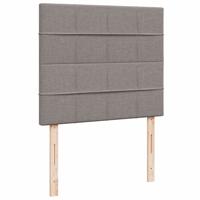Boxspring met matras stof taupe 120x190 cm - thumbnail