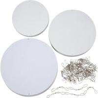 Creativ Company Mobielen blanco, d 12+15+18 cm, 300 gr, 20 set/ 1 doos - thumbnail