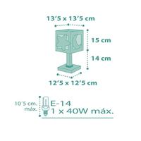 Dalber Kinderkamer tafellampMoonlight turquoise - 63231H - thumbnail