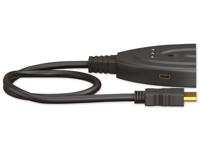 Goobay Goobay 58488 HDMI Switcher Umschalter 3 in 1 out Erweiterung Kabel 4K Manuell HDMI-switch 3 poorten Vergulde connectoren, ARC (Audio Return Channel), - thumbnail