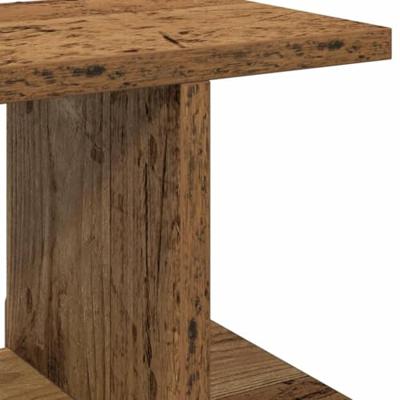 Wandschappen 2 st 105x18x20 cm bewerkt hout oud houtkleurig - thumbnail