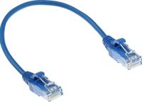 ACT DC9602 LSZH U/UTP CAT6 Datacenter Slimline Patchkabel Snagless | RJ45 Connectoren | Blauw | 2 meter - thumbnail