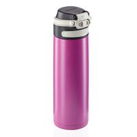 Leifheit thermosfles flip 600 ml paars - thumbnail