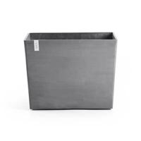 Ecopots Plantenbak Paris op Wielen Grey 85cm - thumbnail