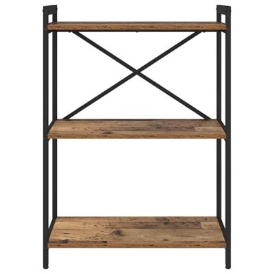 Boekenkast Oud hout 60 x 30 x 83 cm Bewerkt hout Boekenkast Oud hout 60 x 30 x 83 cm Bewerkt hout