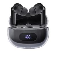 Intenso Buds Plus T310AE schwarz In Ear headset Bluetooth Stereo Zwart Noise Cancelling Oplaadbox, Indicator voor batterijstatus, Touchbesturing Mobiele - thumbnail
