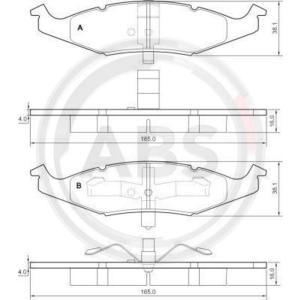 Remblokken set 38633