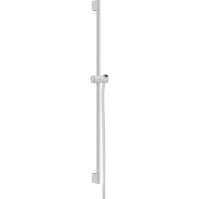 Hansgrohe Unica glijstang Pulsify S 90 cm met push-schuifstuk en doucheslang, mat wit Hansgrohe Unica glijstang Pulsify S 90 cm met push-schuifstuk en doucheslang, mat wit