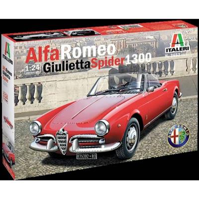 Italeri 3653 Alfa Romeo Giulietta Spider 1300 Auto (bouwpakket) 1:24 Italeri 3653 Alfa Romeo Giulietta Spider 1300 Auto (bouwpakket) 1:24