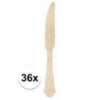 Houten messen set klassiek 36 stuks   - - thumbnail