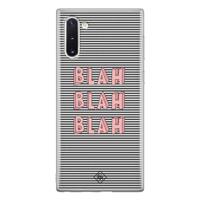 Samsung Galaxy Note 10 siliconen telefoonhoesje - Blah blah blah - thumbnail