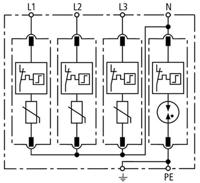 DEHN 952310 DG M TT 275 Overspanningsveilige afleider Overspanningsbeveiliging voor: Verdeelkast 40 kA 1 stuk(s) - thumbnail