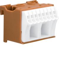 Hager KN10P Klem Flexibel: - Massief: - 1 stuk(s) Bruin - thumbnail