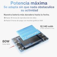 OnePlus Pad 3 Qualcomm Snapdragon 256 GB 33,5 cm (13.2") 12 GB Wi-Fi 7 (802.11be) Android 15 Storm Blue - thumbnail