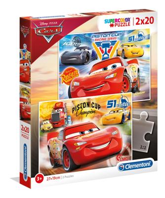 Clementoni legpuzzel Cars Racing Series 20 stukjes 2 stuks