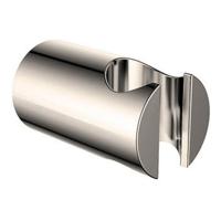 Luxe vaste handdouchehouder messing geborsteld staal - thumbnail