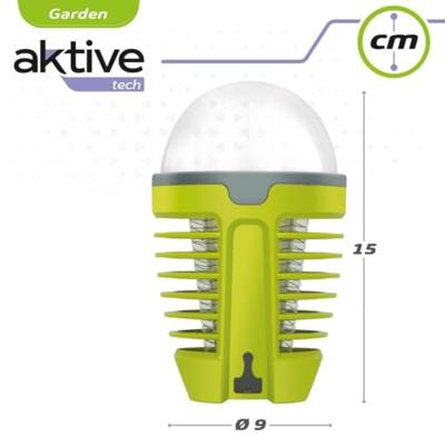 Antimuggenlamp Aktive Plastic 9 x 15 x 9 cm (4 Stuks)