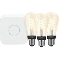 Philips Hue Filamentlamp White Edison E27 Bluetooth Starter 3-pack - thumbnail