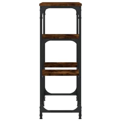 Wandtafel 89,5x28x76 cm bewerkt hout gerookt eikenkleurig Wandtafel 89,5x28x76 cm bewerkt hout gerookt eikenkleurig