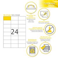 Etiket Office 70x37mm 2400 stuks - thumbnail