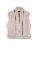 NoBell Meisjes gilet - Kiddy - Pearled ivoor - thumbnail