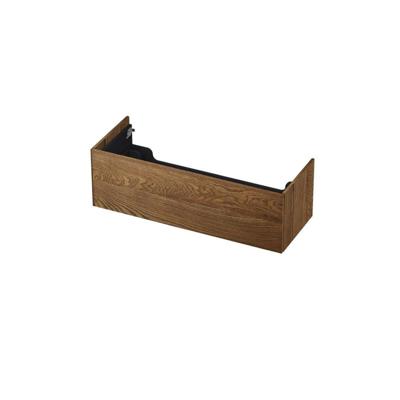 INK - Onderkast 1 Lade Push 2 Open Bestaande Uit - 1200x450x376 Mm - Massief Eiken Chocolate