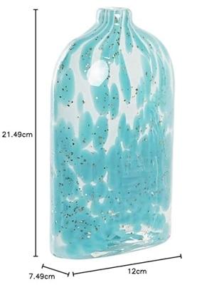 Vaas DKD Home Decor Blauw Kristal Mediterrane 12 x 7,5 x 21,5 cm Vaas DKD Home Decor Blauw Kristal Mediterrane 12 x 7,5 x 21,5 cm