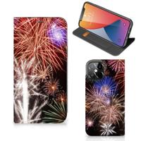 iPhone 12 Pro Max Hippe | Standcase | Vuurwerk - thumbnail