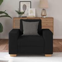 Fauteuil 60 cm stof zwart - thumbnail