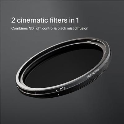 Urth 49mm Variable ND2-400 + 1/4 Black Mist Filter Plus+