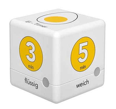 TFA Dostmann Cube Timer Ei Kookwekker Wit, Geel Digitaal