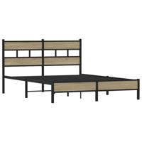 Bedframe zonder matras hout sonoma eikenkleurig 150x200 cm - thumbnail