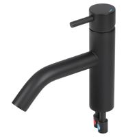 Differnz kraan gebogen koud/warm mat zwart - thumbnail