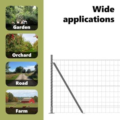 VidaXL Hek met paal grijs 0,8 x 10 m staal en pvc