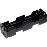 TRU COMPONENTS BH-382B Batterijhouder Aantal cellen: 8 AA (penlite) Drukknopaansluiting - thumbnail