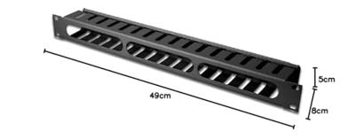 Equip 327313 rack-toebehoren Paneel voor kabelbeheer