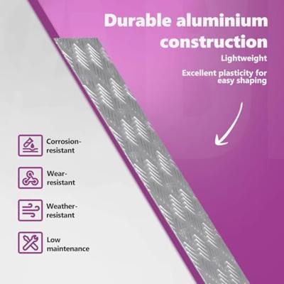 VidaXL Trap tread rechthoekig 4 pcs zilver 75 x 25 cm aluminium VidaXL Trap tread rechthoekig 4 pcs zilver 75 x 25 cm aluminium