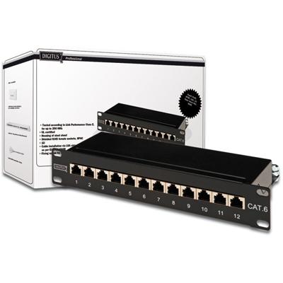 Digitus DN-91612S 12 poorten Netwerkpatchpaneel 254 mm (10) CAT 6 1 HE Meerdere kleuren Ingericht Digitus DN-91612S 12 poorten Netwerkpatchpaneel 254 mm (10) CAT 6 1 HE Meerdere kleuren Ingericht