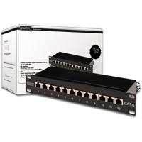 Digitus DN-91612S 12 poorten Netwerkpatchpaneel 254 mm (10) CAT 6 1 HE Meerdere kleuren Ingericht - thumbnail