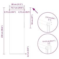 Rolgordijn verduisterend 80x230cm stofbreedte 75,7 cm polyester - thumbnail
