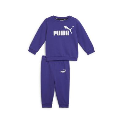 PUMA Minicats Essentials Crew Trainingspak Baby / Peuters Paars Wit PUMA Minicats Essentials Crew Trainingspak Baby / Peuters Paars Wit