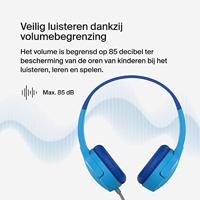 Belkin SoundForm Mini On Ear headset Kabel Blauw Volumebegrenzing - thumbnail