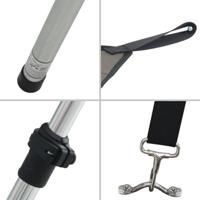 VidaXL Schaduwdoek t-top 170x208x(115-183) cm antracietkleurig - thumbnail