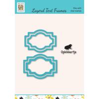 Nellie's Choice • cutting die & clear stamp tekst opkikkertje 5st. - thumbnail