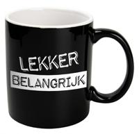 Black & White mok belangrijk zwart - thumbnail