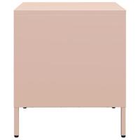 Nachtkastje 35x39x43,5 cm staal roze - thumbnail